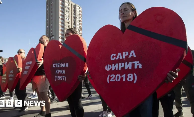 Anger lingers in Serbia a year after train station tragedy