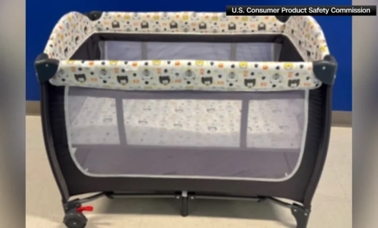 Anna Queen baby play yards sold on Amazon recalled due to risk of serious injury