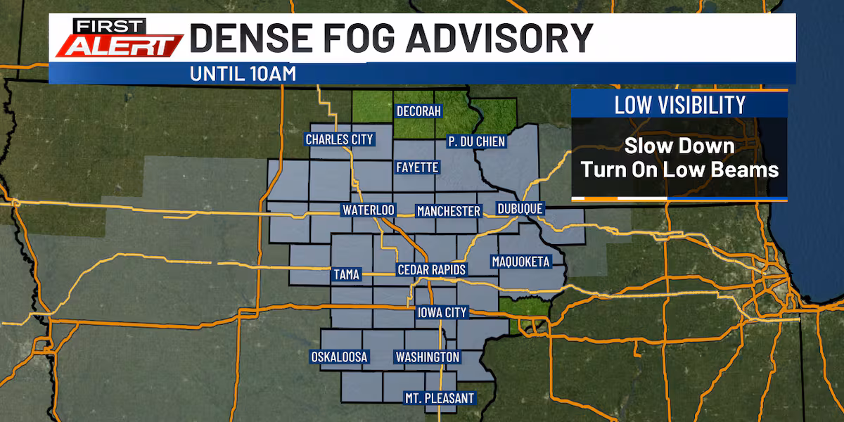Another foggy morning, then turning colder