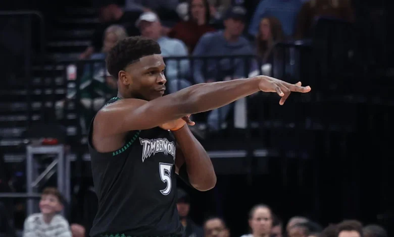 Anthony Edwards red-hot from three as Wolves stomp the Jazz again