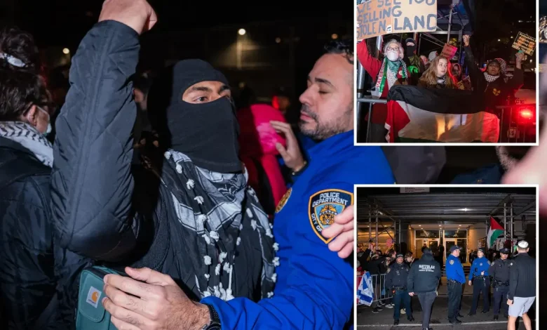 Antisemitic mob descends on historic NYC synagogue -- urging the 'resistance' to 'take another settler out'