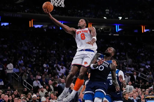 Anunoby and Brunson help Knicks rout Timberwolves 137-114 in Anthony Edwards' return from injury