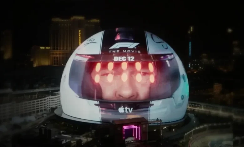 Apple TV takes over Las Vegas Sphere for F1 weekend to promote movie and 50% off Black Friday offer