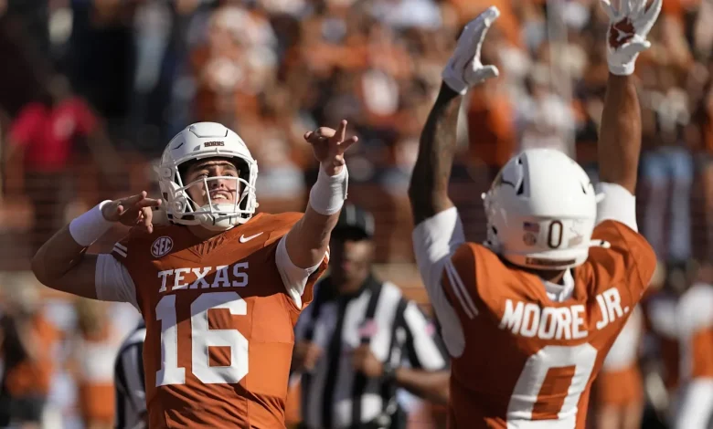 Arch Manning Catches TD in Wild Trick Play Against Arkansas as College Football World Reacts