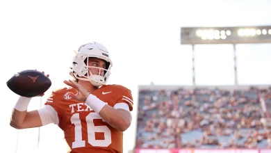 Arch Manning makes first TD catch of Texas career vs. Arkansas
