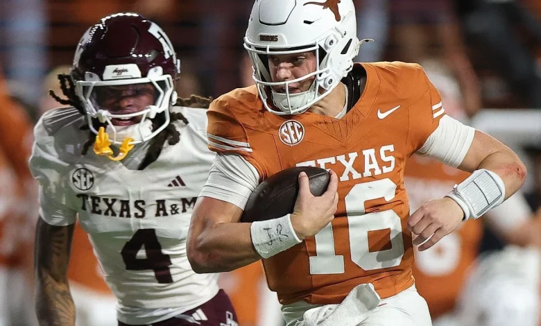 Arch rallies Longhorns, hands Aggies first loss