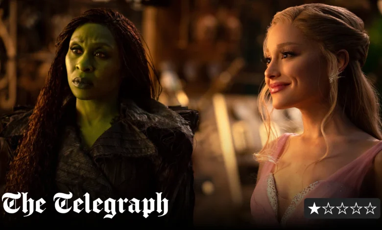 Ariana Grande is painfully wooden in Wicked’s irritating sequel