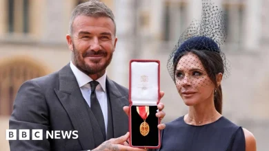 Arise Sir David: Footballer Beckham is knighted