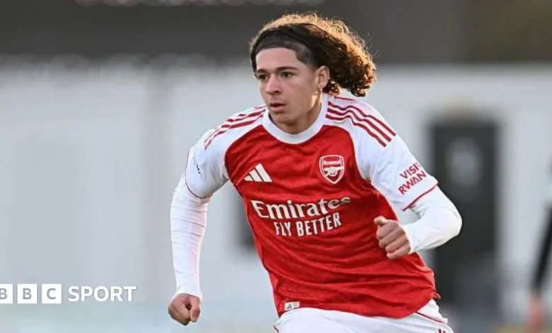 Arsenal: Luis Munoz, 13, becomes youngest Uefa Youth League player