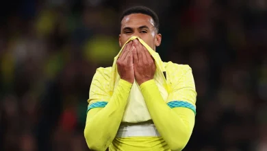 Arsenal's Gabriel goes off injured in Brazil game