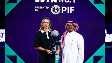 Aryna Sabalenka celebrates second straight season as WTA Year-End No. 1