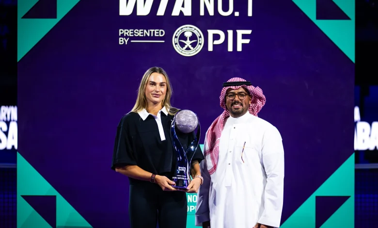 Aryna Sabalenka celebrates second straight season as WTA Year-End No. 1
