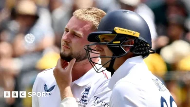 Ashes 2025-26: Controversy as England's Jamie Smith is given out on review in Perth