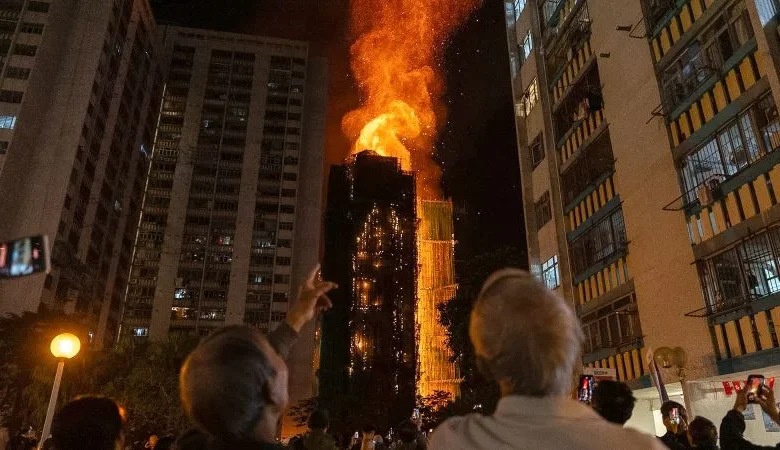 At least 13 dead as fire rips through Hong Kong tower blocks