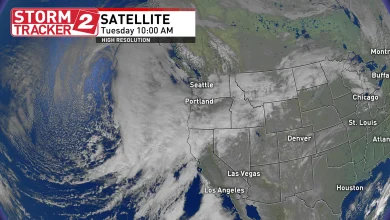 Atmospheric river to bring wind and rain to region, small risk of severe weather Wednesday