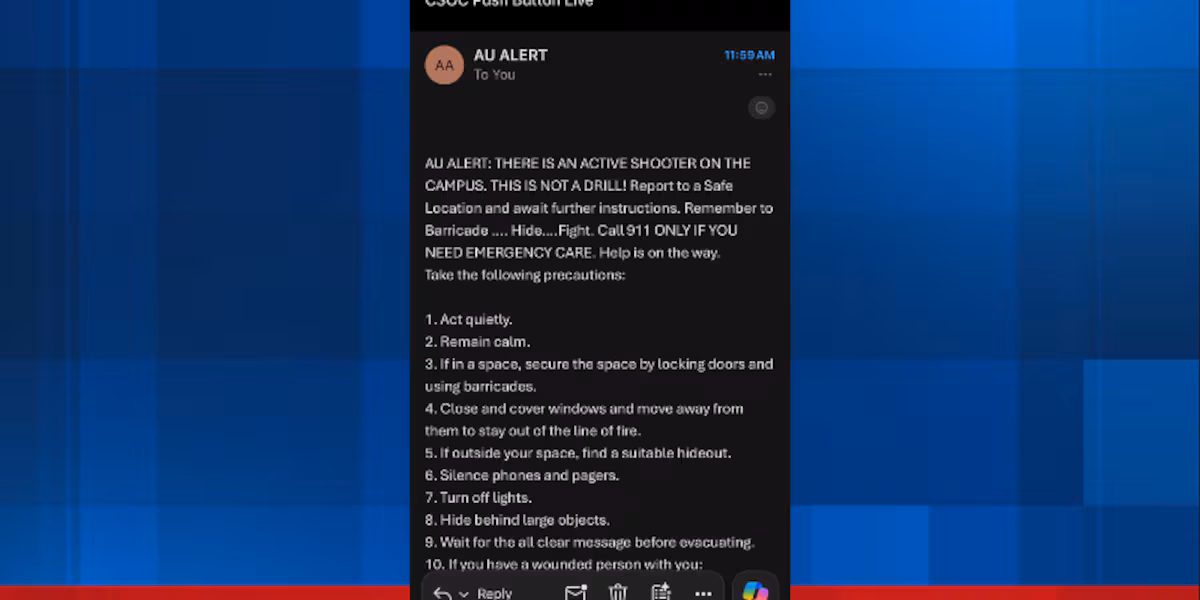 Auburn University responds after accidental alerts