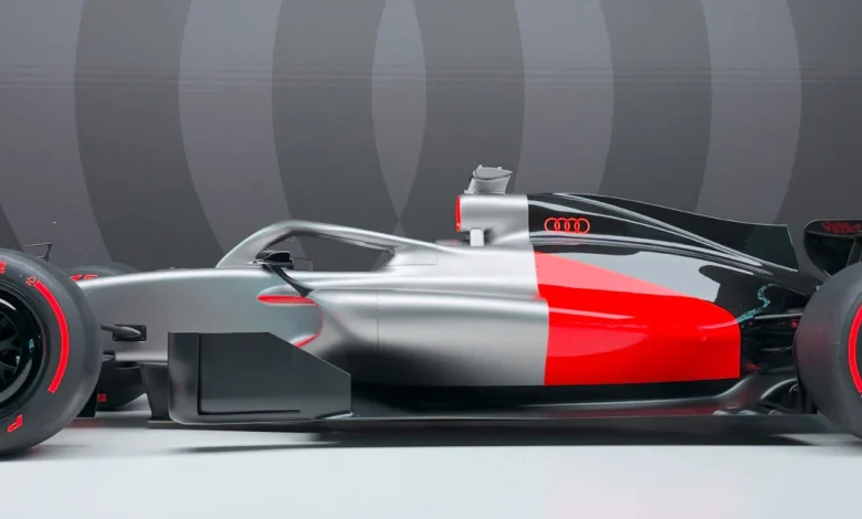 Audi goes full minimalism for its first-ever Formula 1 livery