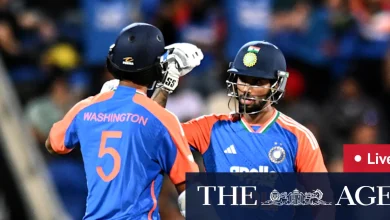 Australia v India LIVE: India off to rapid start in chase for 187 to level series