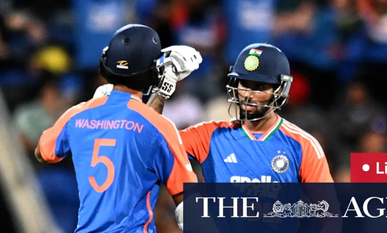 Australia v India LIVE: India off to rapid start in chase for 187 to level series