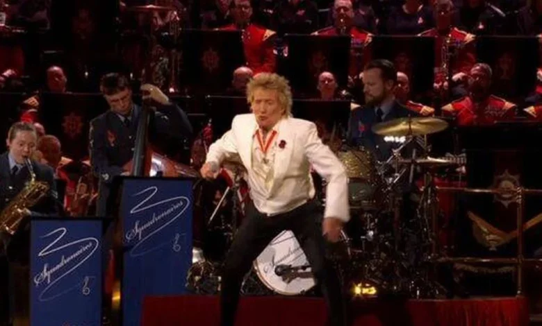 BBC Festival of Remembrance viewers say same thing minutes into Rod Stewart's performance