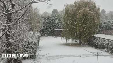 BBC Weather Watchers capture first snow of winter