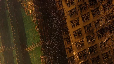 Bamboo scaffolding helped build Hong Kong’s skyline, but a deadly fire may hasten its end