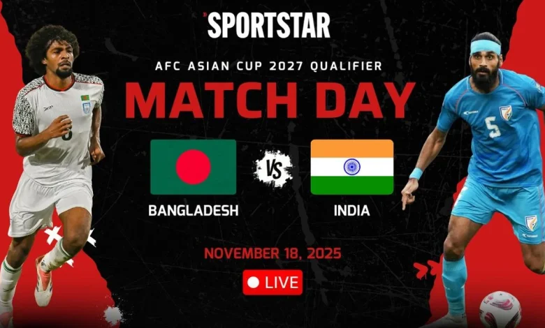 Bangladesh vs India LIVE score, AFC Asian Cup 2027 qualifier: BAN 1-0 IND; Blue Tigers looking for an equaliser after Morsalin scores