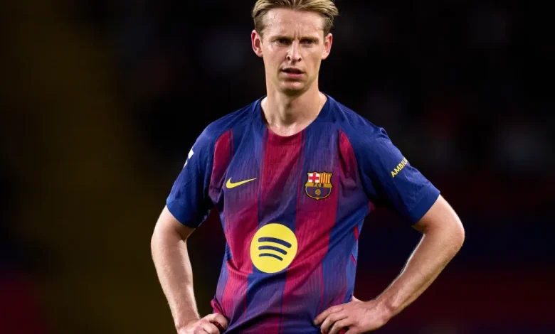 Barcelona duo Frenkie de Jong and Marc Casado at risk of Champions League suspension