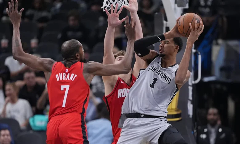 Barnes scores 24 as Spurs beat Rockets 121-110 in NBA Cup opener