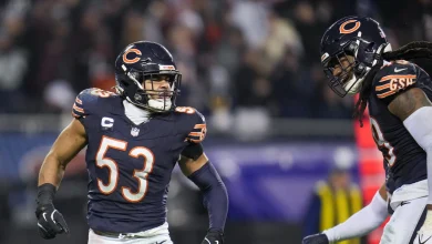Bears inactives: Team to face Eagles without starting LBs