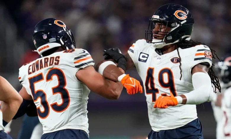 Bears top 3 LBs Edmunds, Edwards, Sewell out against Steelers