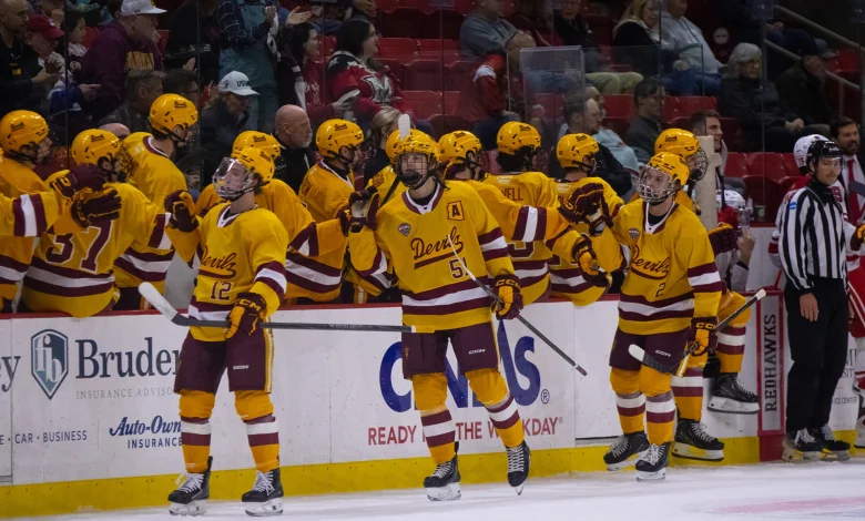 Beck’s first-career NCAA goal lifts hockey to victory in conference opener over Miami