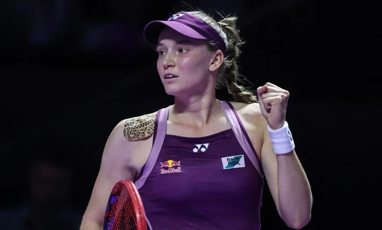 Behind 15 aces, Rybakina ousts Pegula to reach WTA Finals championship match