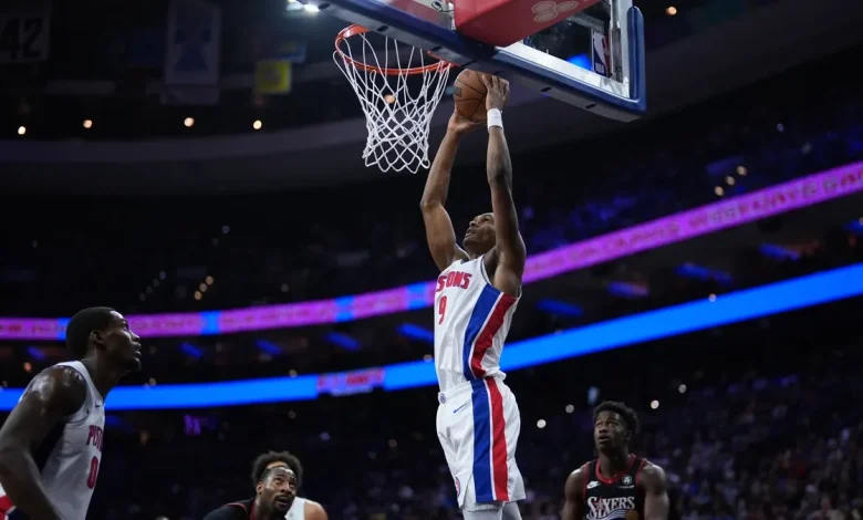 Behind grit and resilience, Pistons extend winning streak to six with victory over 76ers