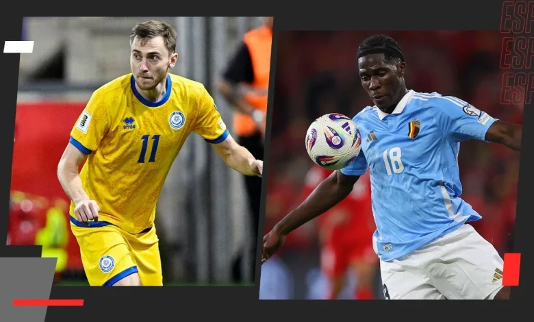 Bélgica choca con Kazajistán en busca de tres puntos para clasificarse al Mundial 2026