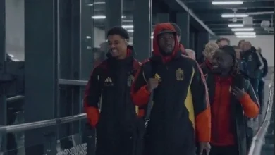 Belgium national football team arrives in Astana