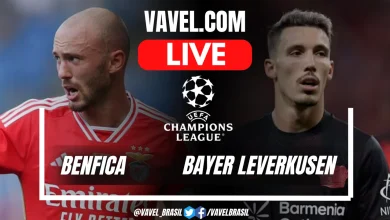 Benfica vs Bayer Leverkusen LIVE Score Updates in UEFA Champions League Match