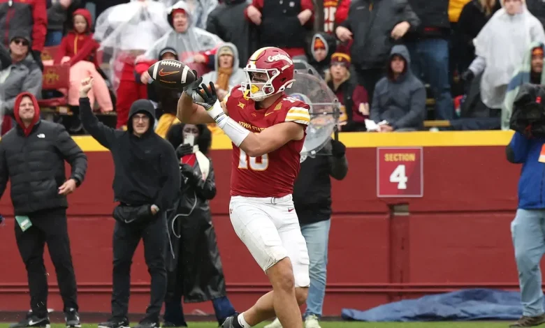 Benjamin Brahmer injury update, Iowa State TE carted off field vs Arizona State