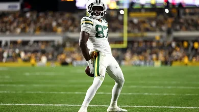 Best Romeo Doubs prop bets for Packers vs. Eagles on Monday Night Football Week 10