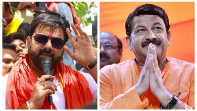 Bhojpuri Stars Shine on Final Day of Bihar Campaign: Chaos at Pawan Singh Rally, Manoj Tiwari Sings in Banka