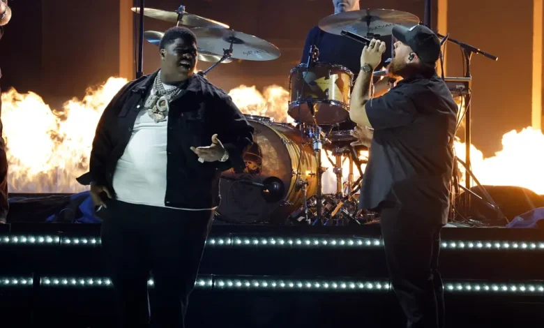 BigXthaPlug & Luke Combs Light Up the Stage With First ‘Pray Hard’ TV Performance at CMA Awards