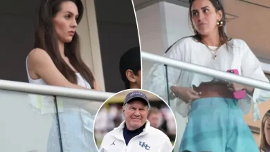 Bill Belichick’s daughter-in-law gives Jordon Hudson frosty reception during UNC game