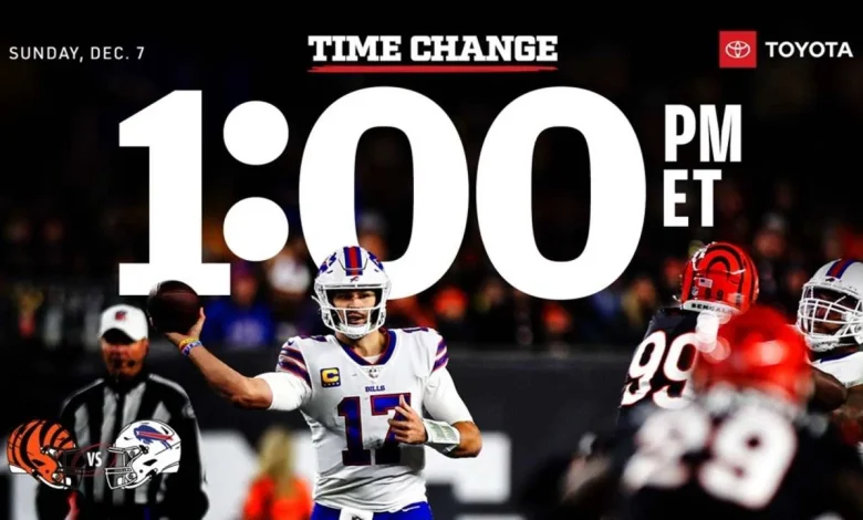Bills vs. Bengals game is flexed to 1 p.m. slot in Week 14