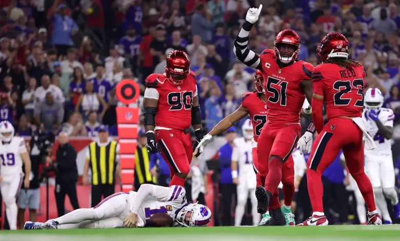 Bills vs Texans injury updates during Thursday Night Football game