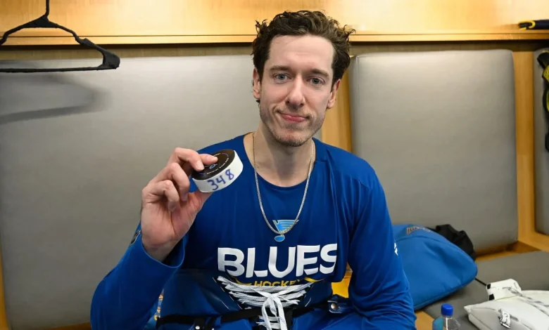 Binnington sets record for games played by a Blues goalie