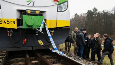 Blast on section of rail line used for deliveries to Ukraine ‘act of sabotage’
