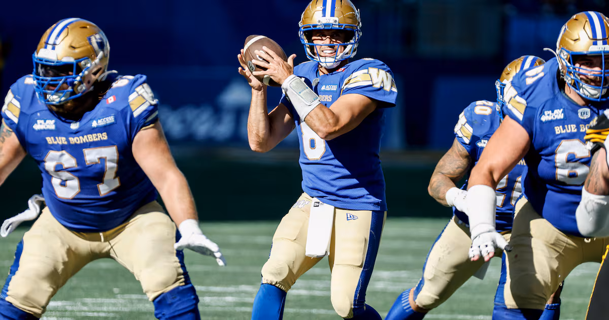 Blue Bombers crossover to face Alouettes in Eastern semifinal Saturday on TSN