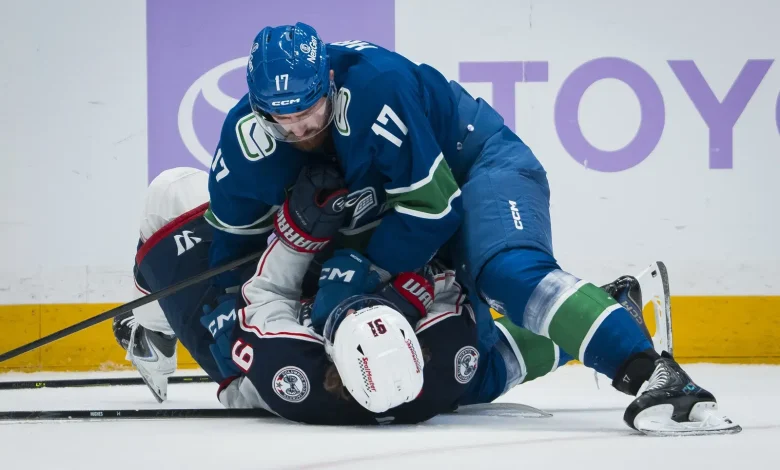Blue Jackets Lose Third Straight In Vancouver
