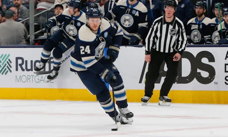 Blue Jackets’ Mathieu Olivier ejected from game against Canucks