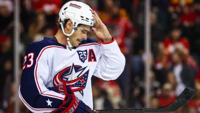 Blue Jackets start slow in loss to Flames; Sean Monahan leaves with injury - The Athletic